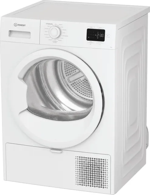Indesit Asciugatrice 92D WW IT C YD – Asciugatrice 9 Kg A Pompa di Calore, Libera Installazione, Classe E, Filtro 2 In 1, Ciclo Veloce, Cotone Eco, Refresh. 84,6 x 59,8 x 60,7 cm