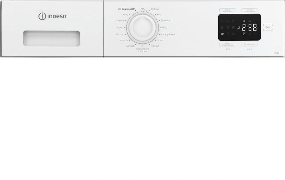 Indesit Asciugatrice 92D WW IT C YD – Asciugatrice 9 Kg A Pompa di Calore, Libera Installazione, Cla