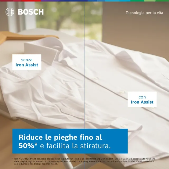 Bosch Asciugatrice incasso WQG243C0II Serie 6 Asciugatrice a pompa di calore, 9 kg, Classe energetic