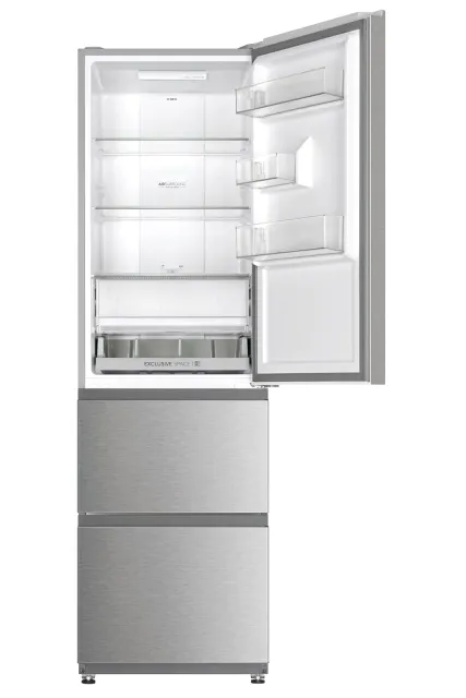 Haier Frigorifero doppia porta 3D 55 Series 3 HTR3518ENMX - Frigorifero Combi, Cassetti Direct Acces
