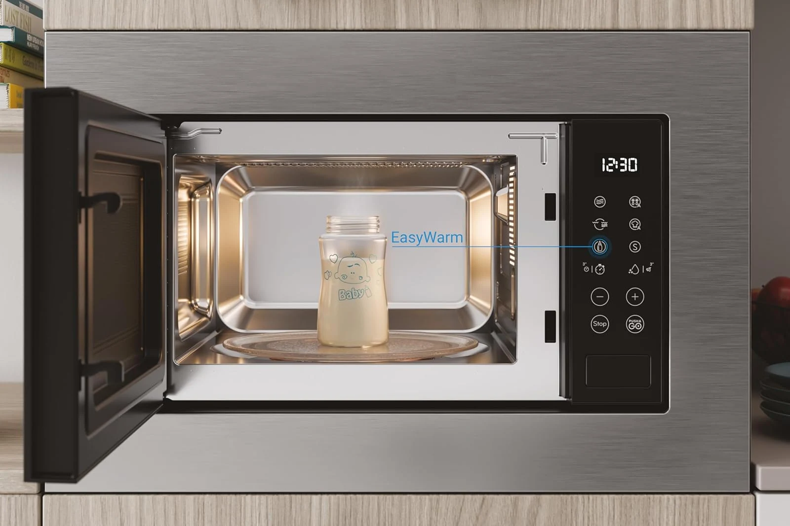 Indesit Microonde incasso MWI 120 GX.1 Microonde Da Incasso Con Grill Da 20L. Potenza Massima Microo