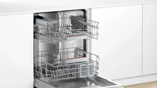 Bosch Lavastoviglie integrata parziale SMV4HAX07E Serie 4, Lavastoviglie Smart da incasso a scompars