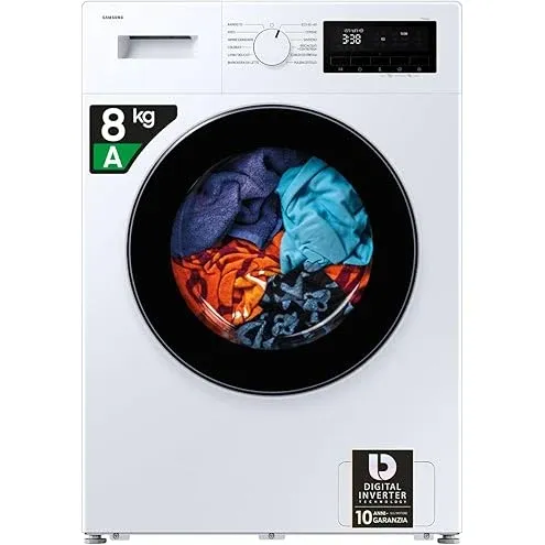 Midea Lavasciuga incasso 8kg + Set Lavatrice Slim Frigocongelatore 204L, Classe A con LED