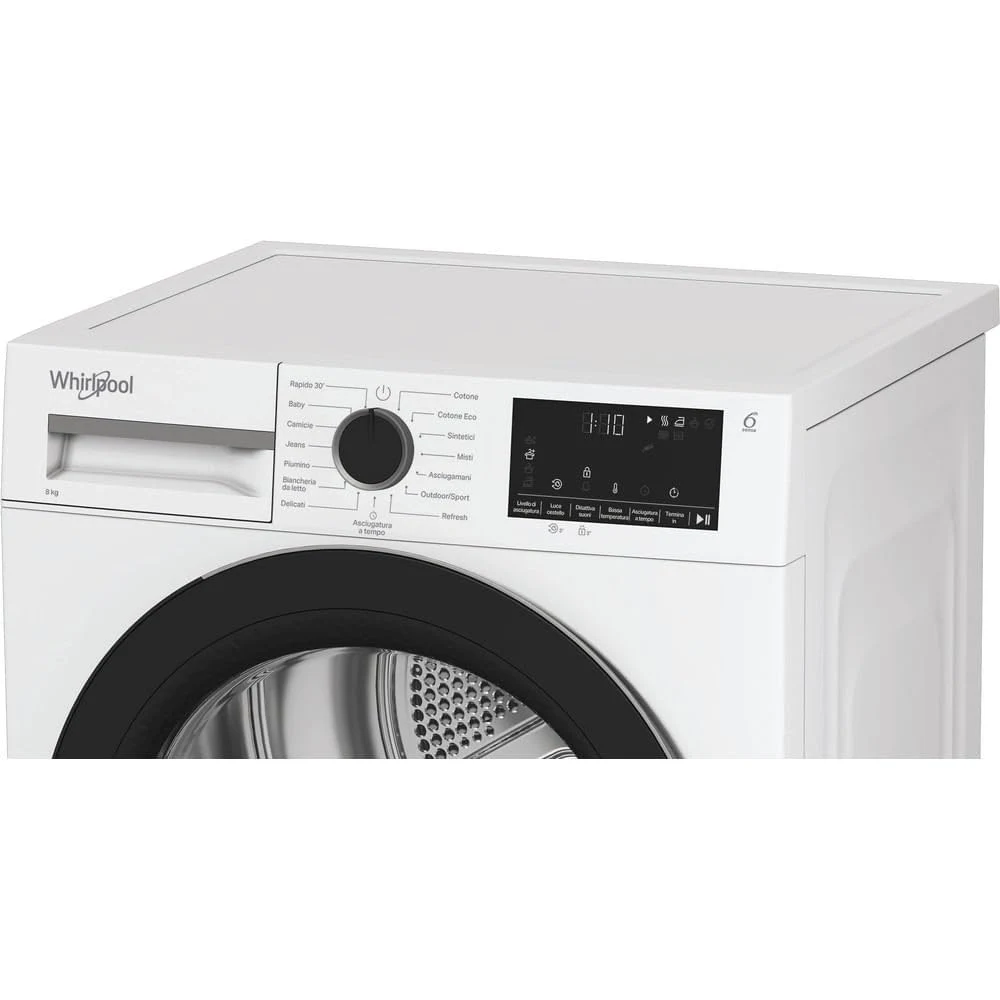 Whirlpool Lavasciuga 83M WBS IT C WD , Capacità 8kg, classe D, colore White, Display digitale XL