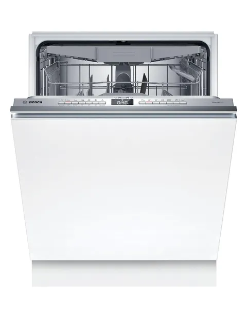 Bosch Lavastoviglie integrata totale SMV4HCX07E Serie 4, Lavastoviglie Smart da incasso a scomparsa totale, 10 coperti, Cestelli personalizzabili, Motore EcoSilence Drive, 60 cm.