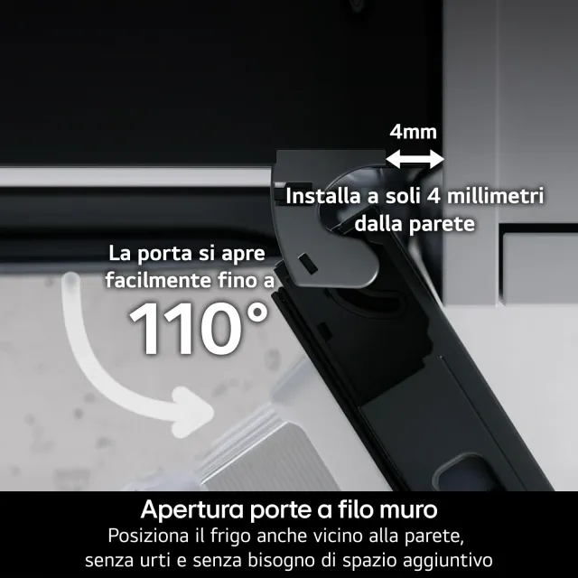 LG Frigorifero sottobase GBBS322CPY Frigorifero Combinato Larghezza 60 cm Fit & Max, Classe C, R