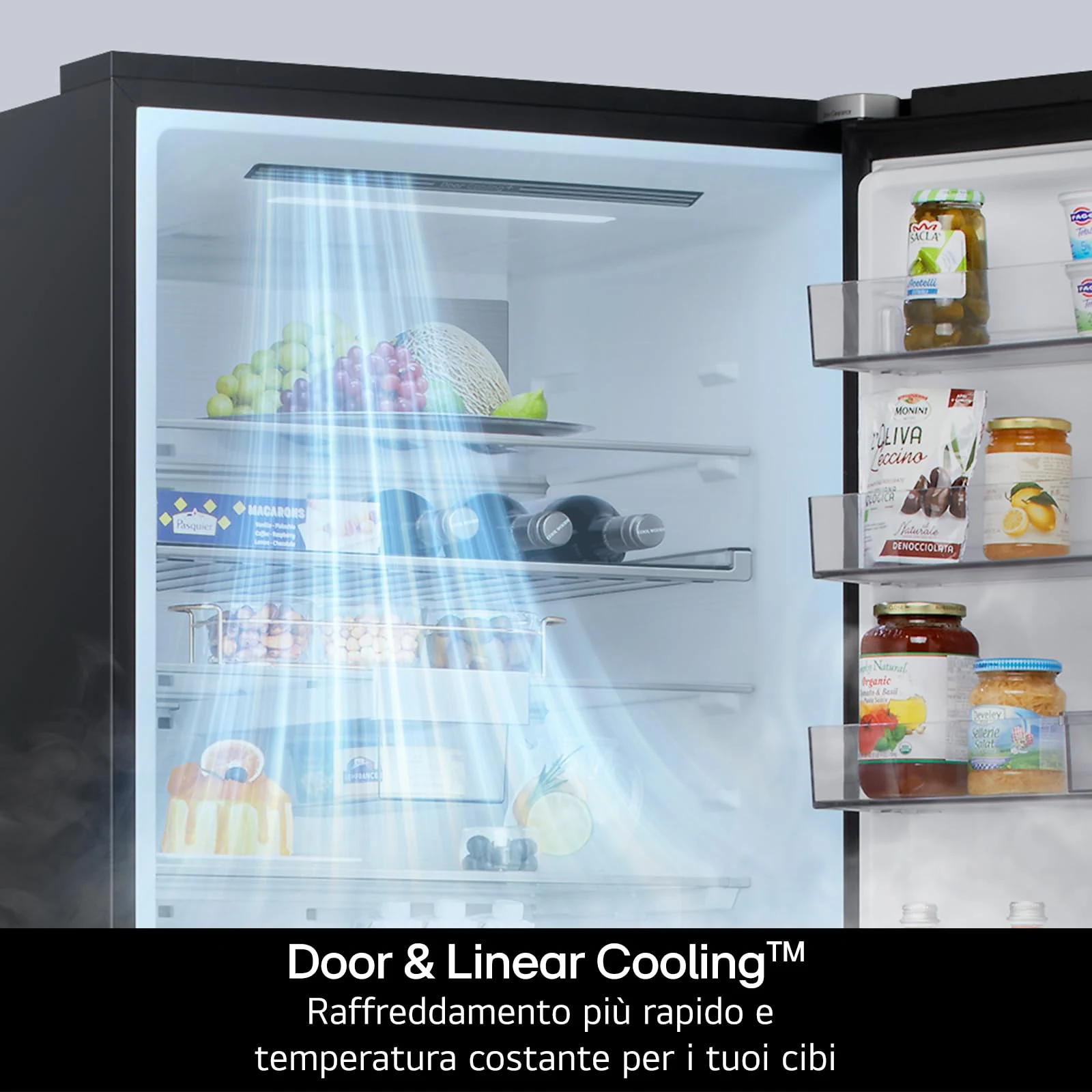 LG Frigorifero sottobase GBBS322CPY Frigorifero Combinato Larghezza 60 cm Fit & Max, Classe C, R