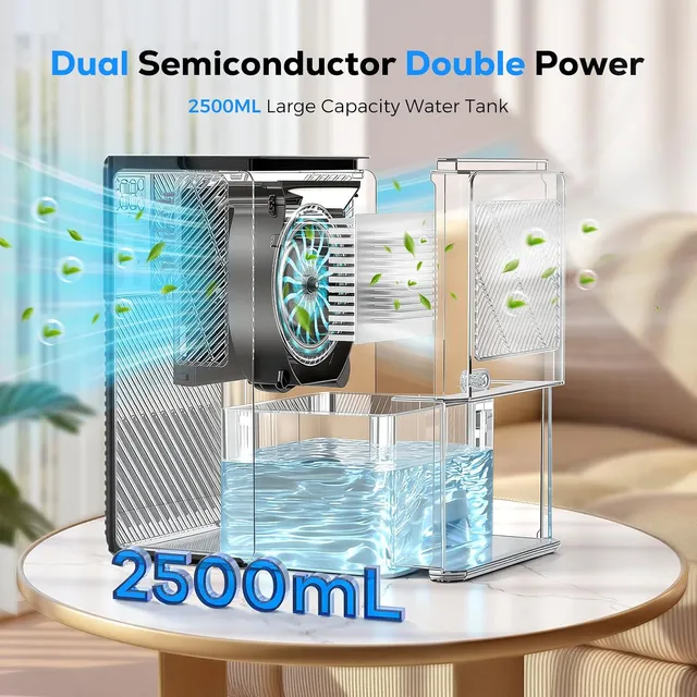 Deumidificatore 2500ML Deumidificatore Ambiente Casa Muffa, Deumidificatore Silenzioso Deumidificato