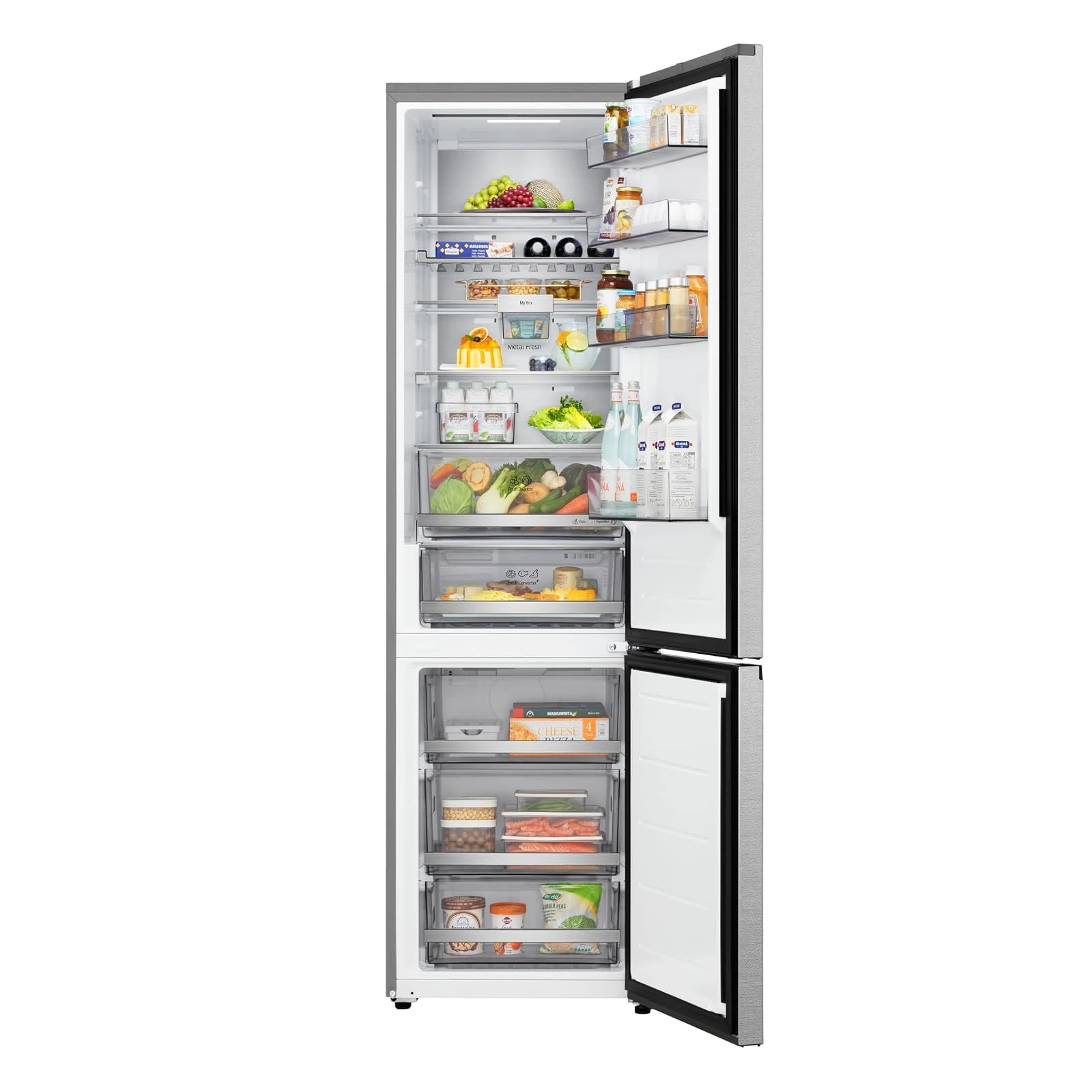 LG Frigorifero combinato GBBS726AMB Frigorifero Combinato Classe A, Larghezza 60 cm Fit & Max, Raffr