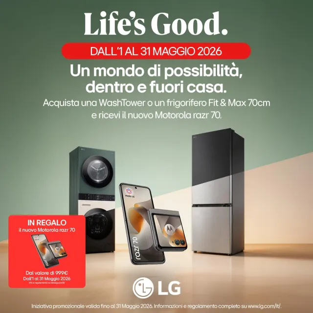 LG Frigorifero combinato GBBW726CMB Frigorifero Combinato, Larghezza 70 cm Fit & Max, Classe C,