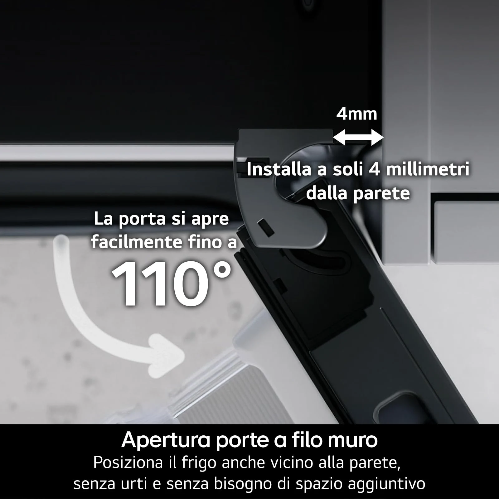 LG Frigorifero combinato GBBW726CMB Frigorifero Combinato, Larghezza 70 cm Fit & Max, Classe C,