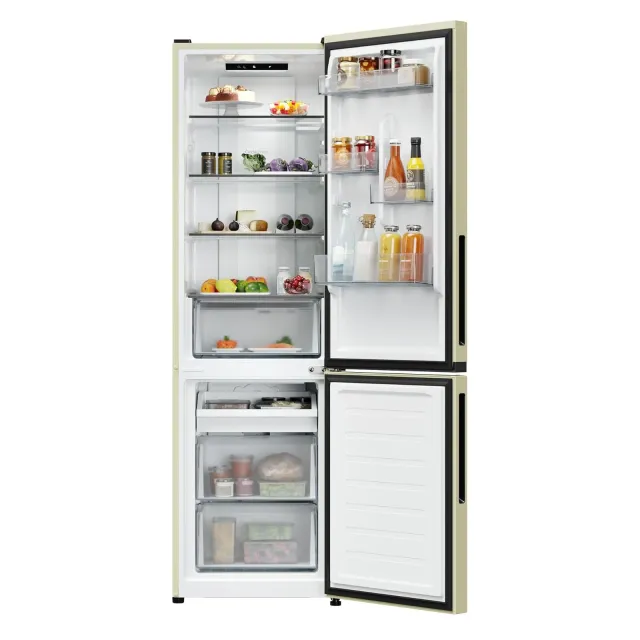 Candy Frigorifero french door CNCQ2T518EC Frigorifero Combinato No Frost, 279 Litri, Crema, Classe e