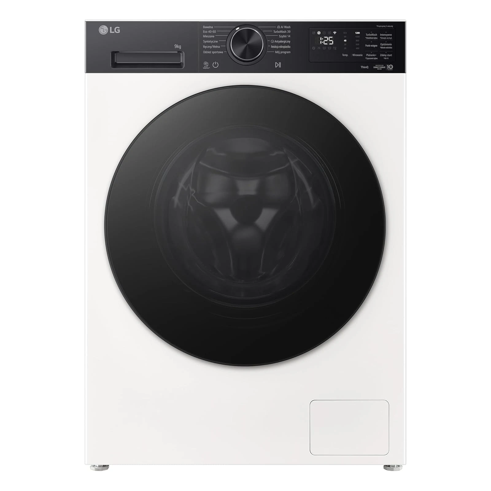LG Lavatrice carica alto F2NX50S9THB Lavatrice Slim 9 kg Next AI DD, Classe A -30%, 1200 Giri, Programma AI Wash con Intelligenza Artificiale, Wi-Fi, Allergy Care, TurboWash 360, Direct Drive, Seri