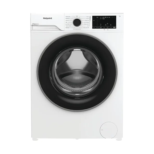 Hotpoint Lavatrice slim 93 CARE IT HB Lavatrice Carica Frontale 9 kg, Libera Installazione, 1400 giri/min, Classe A-30%, Motore Inverter, PetHair Care, FabricCare, ColorCare, SteamCare, Anti Macc