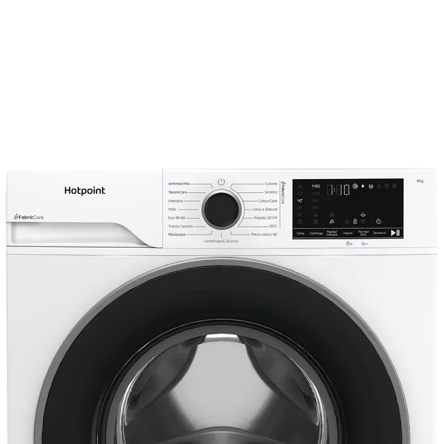 Hotpoint Lavatrice slim 93 CARE IT HB Lavatrice Carica Frontale 9 kg, Libera Installazione, 1400 gir