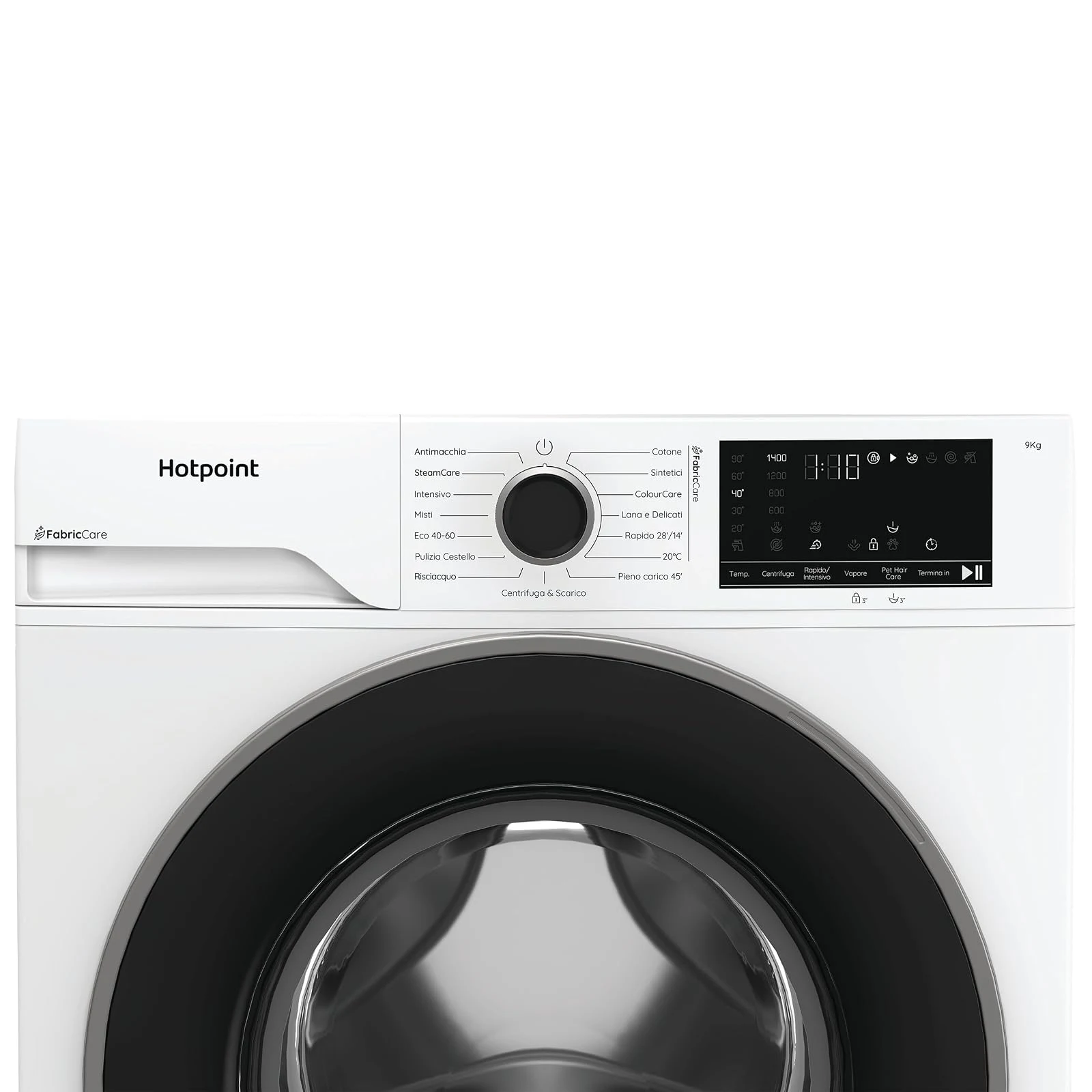 Hotpoint Lavatrice slim 93 CARE IT HB Lavatrice Carica Frontale 9 kg, Libera Installazione, 1400 gir