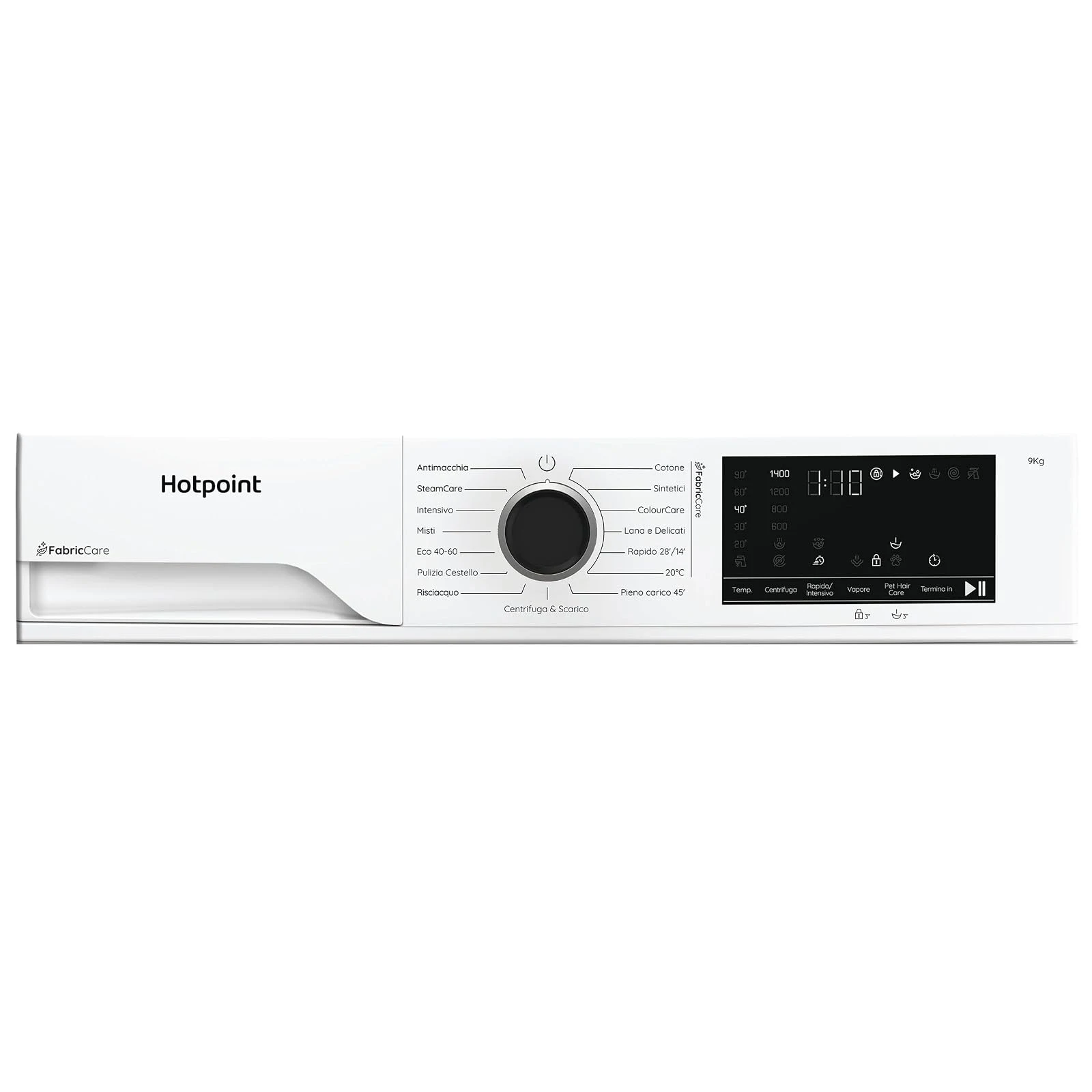 Hotpoint Lavatrice slim 93 CARE IT HB Lavatrice Carica Frontale 9 kg, Libera Installazione, 1400 gir