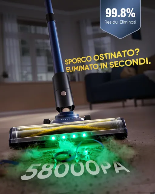 Vexilar Aspirapolvere cordless 58000Pa/ 50Min Aspirapolvere Senza Fili Aspirapolvere Lavapavimenti P