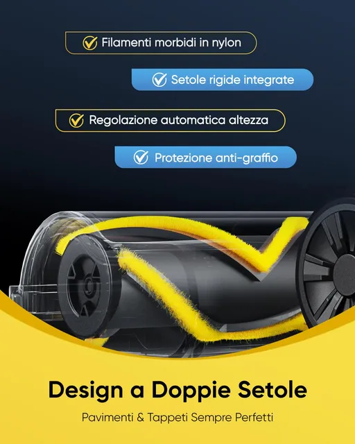 Vexilar Aspirapolvere cordless 58000Pa/ 50Min Aspirapolvere Senza Fili Aspirapolvere Lavapavimenti P