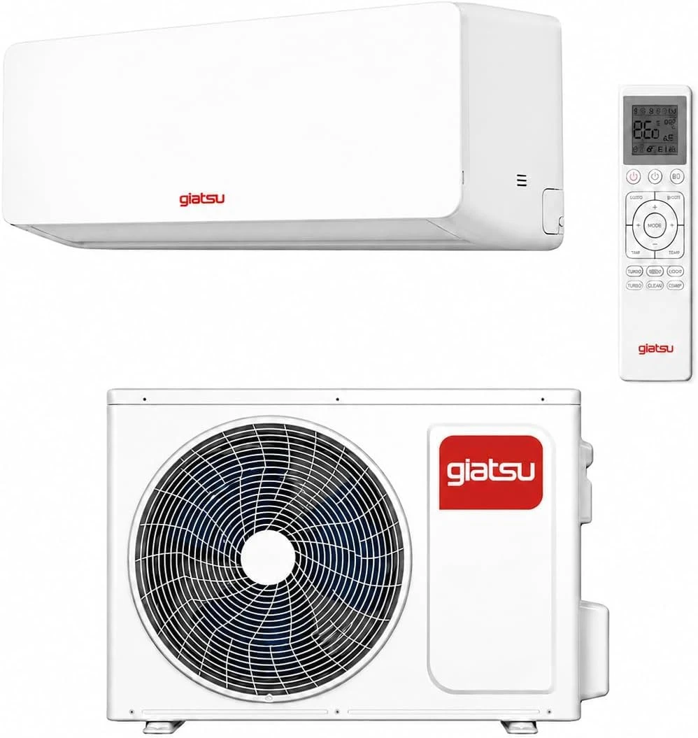 Condizionatore Climatizzatore triple split 9000 BTU Inverter WiFi GIATSU Sakura B – Climatizzatore Silenzioso Caldo/Freddo Pompa di Calore A++/A+ con Gas R32, Modalità Turbo, Sleep, Timer 24H, Auto Restart, Golde